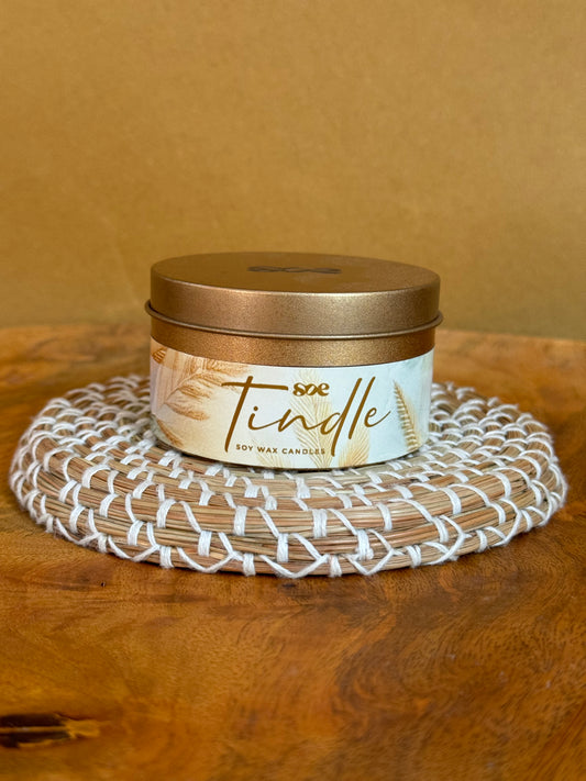 SOE Tindle Tin Soy Wax Candle (Fragrance: Ocean Breeze)