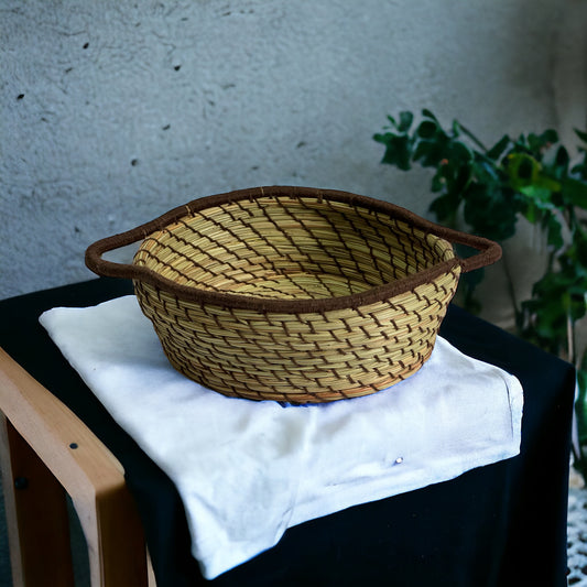 SOE Pine-needle Brown Basket: Handwoven by SHG