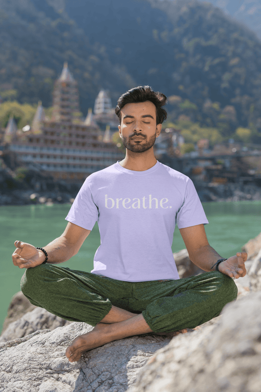 SOE Breathe Tee Purple Meditation