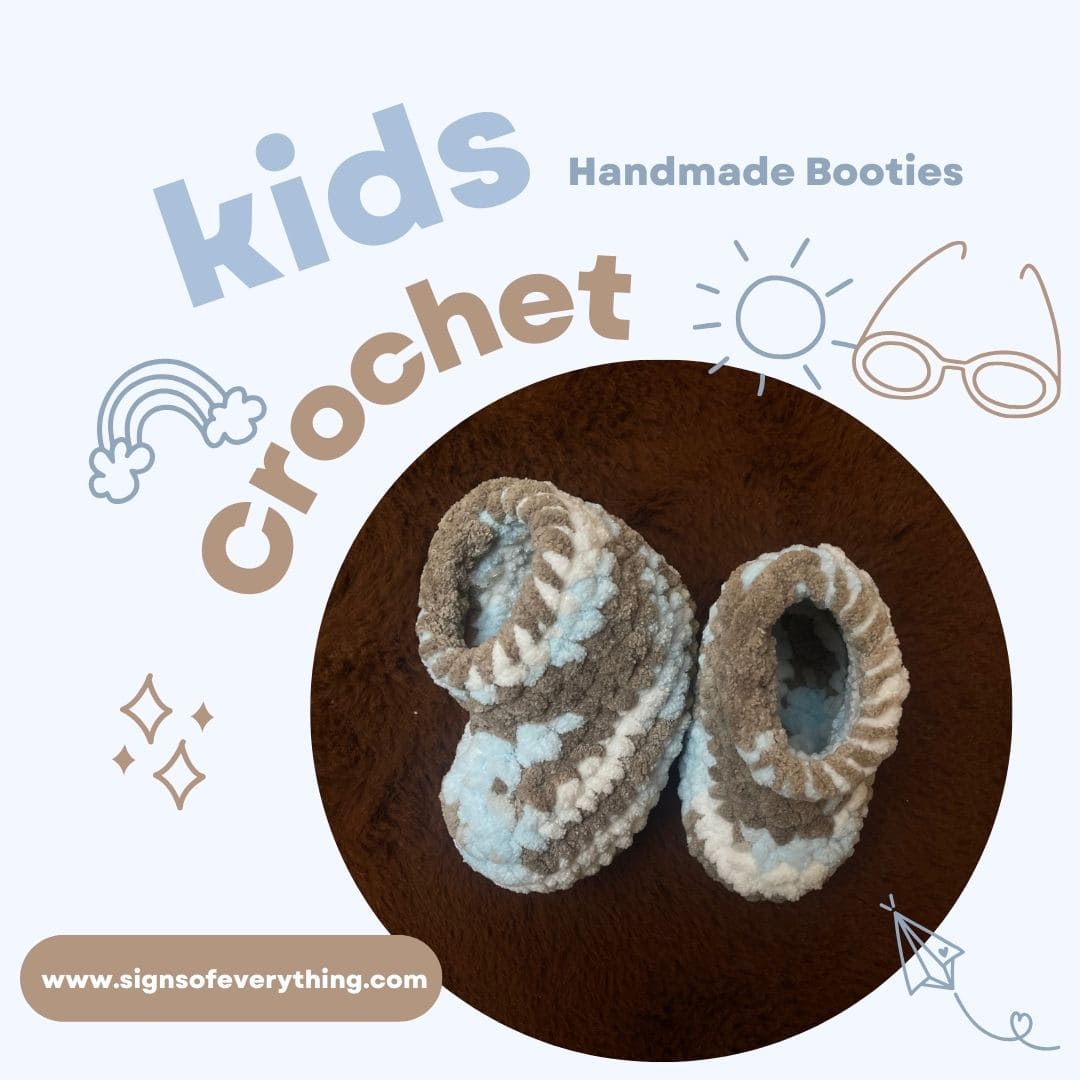 SOE Crochet Baby Booties Poster 1