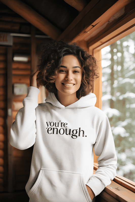 SOE You're enough Hoodie White 1